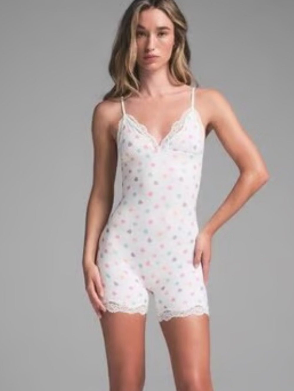 NWT Skims Fits Everybody Lace Triangle Onesie